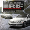 G-PLUS Front Driver Left Side Bumper Trim Compatible with Benz E550 Base Coupe 2-Door 2010-2013 Fit Models Without AMG Styling Package 2078851921, MB1046115 Silver