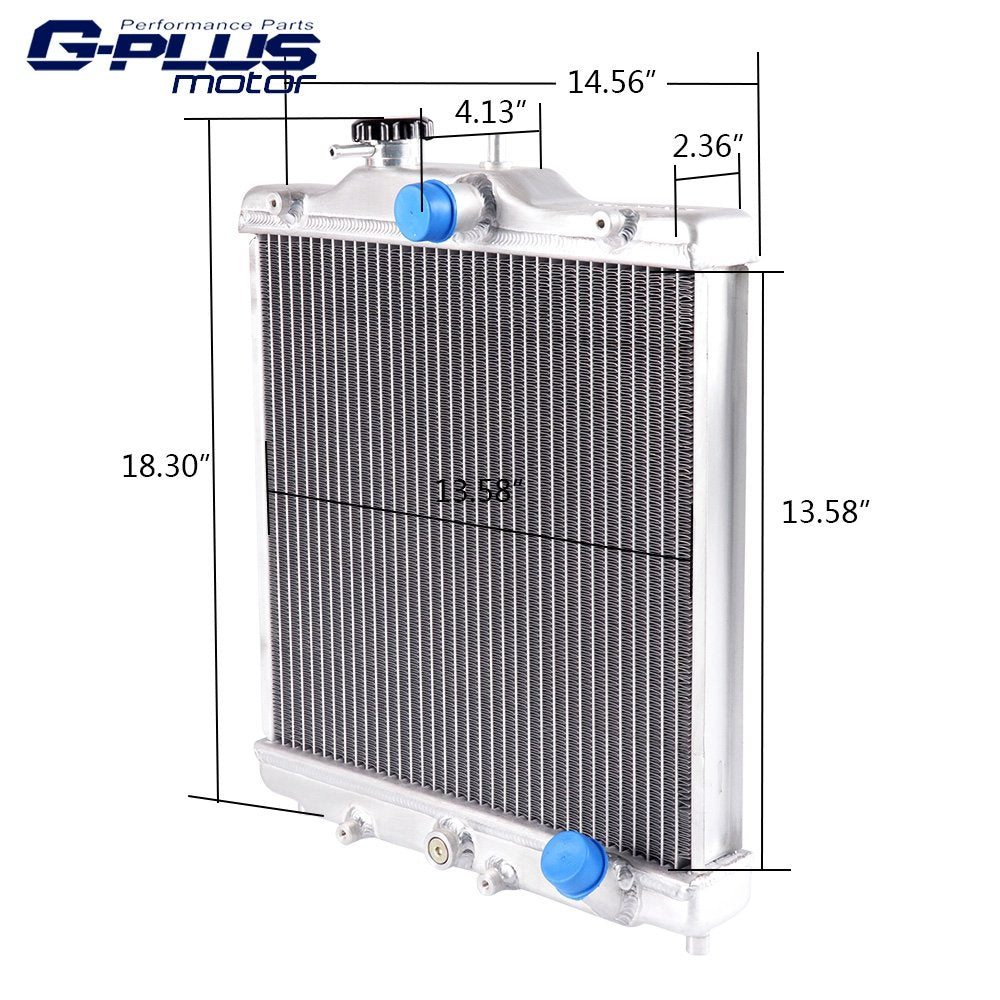 2 ROW 42MM Aluminum Radiator Compatible For HONDA CIVIC D15/16 EG/EK 92-00 + 12" Fan