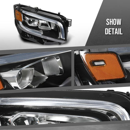 G-PLUS LED Headlight Right Side Compatible with Benz GLB250 2020 2021 2022 2023, Fit Benz GLB35 AMG 2021 2022 2023 MB2503269, 2479064200 Black