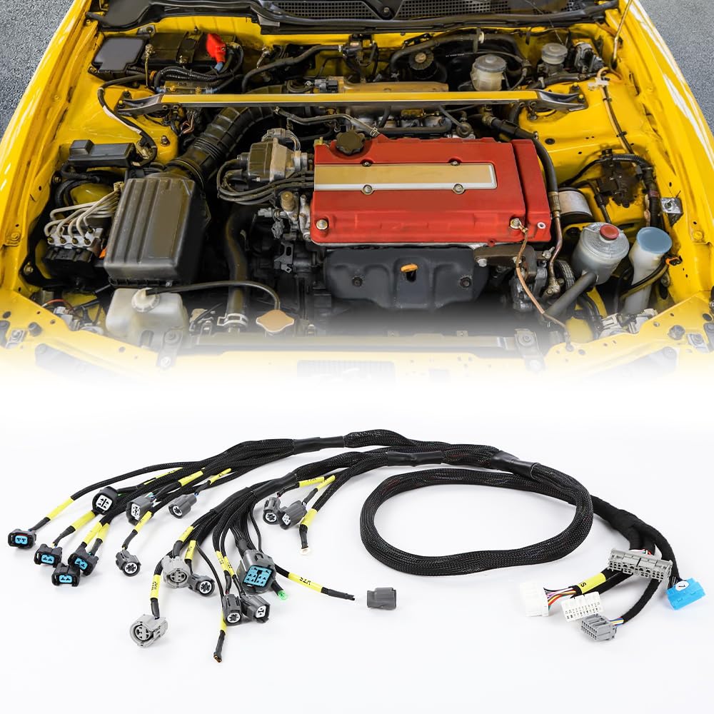 G-PLUS Engine Wiring Harness Compatible with Honda Civic Integra B16 B18 D16 OBD2 AP03 CNCH-OBD2-1