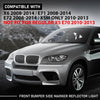 G-PLUS Pair Front Bumper Reflector Side Marker Lights, Compatible with BMW X6 E71 E72 2008-2014/ BMW X5M Only 2010-2013, LH Driver & RH Passenger Side 2PCS, White Lens, 63147187088, 63147187087