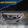 G-PLUS Headlights Assembly, Compatible with 2017 2018 2019 Honda CRV CR-V Left Bumper Headlamp, Clear Lens Black Housing Amber ReflectorBumper Headlamps,faros delanteros