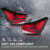 G-PLUS Outer Left+Right Side Tail Light Assembly Rear Brake Lamp Taillight Pair Compatible with Chevy Equinox 2022-2024 85608640, 85132582 Red