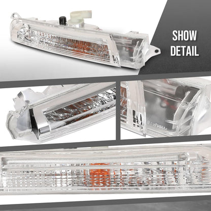 G-PLUS Front Bumper Right Side Turn Signal Compatible with Porsche Cayenne 2008 2009 2010 95563118602 White