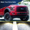G-PLUS Headlights Assembly, Compatible with 2015 2016 2017 Ford F150 bumper Headlamp, Smoky lens Black Housing Clear Reflector
