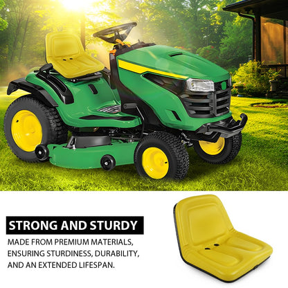 G-PLUS Lawn Mower Garden Tractor Seat Yellow Compatible with John Deere Mowers TX30, STX38, 130, 160, 165, 170, 175, 180, 185, 110 GG420-32959, MG861683