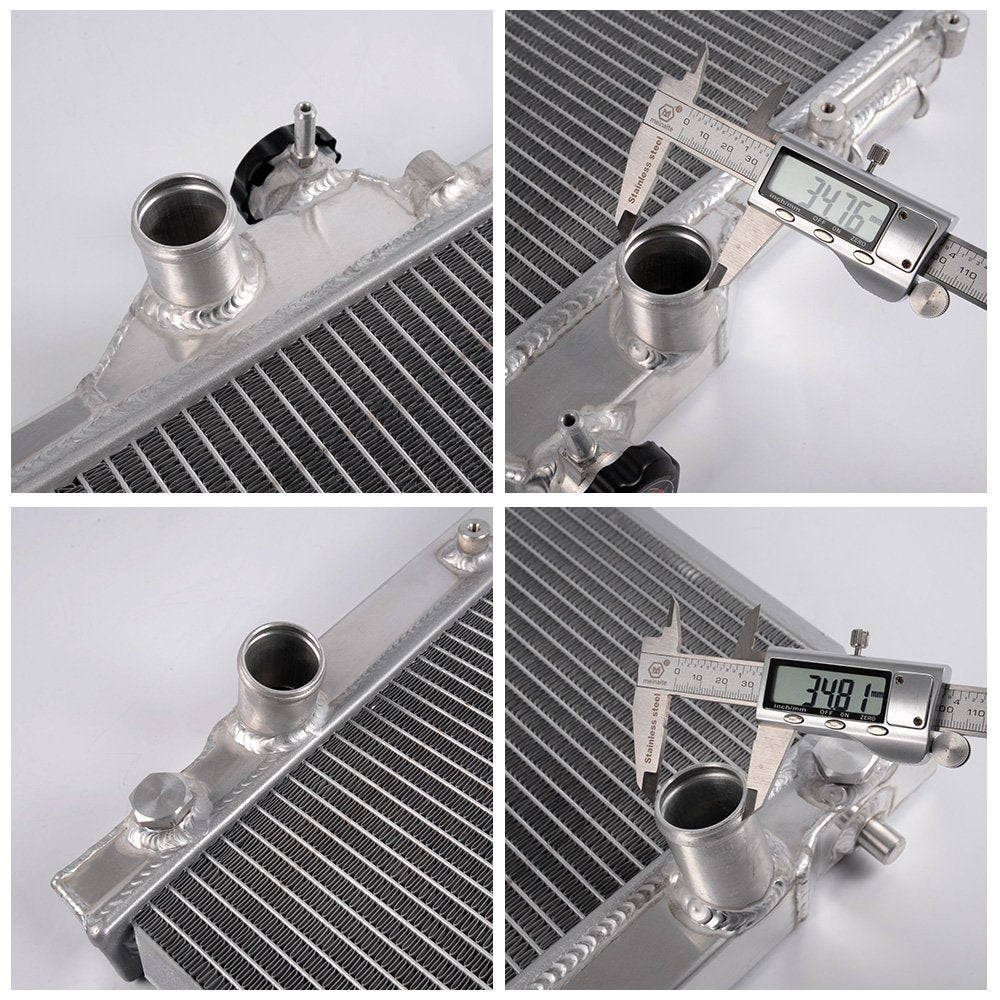 Aluminum Racing Radiator + 12" Cooling Fan Compatible For LEXUS IS300 3.0L L6 MANUAL 2001 2002 2003 2004 2005