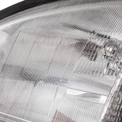G-PLUS Headlights Assembly Compatible With 96-04 Freightliner Columbia Models Headlights Clear Lens Chrome Housing Amber Reflector (Driver+Passenger(Left+Right)) Bumper Headlamps,faros delanteros