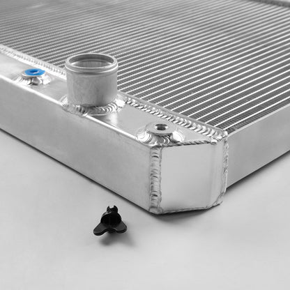 Aluminum Racing Radiator Compatible For Pontiac GTO/Tempest/LeMans 1964 1965 1966 1967+12" Cooling Fan