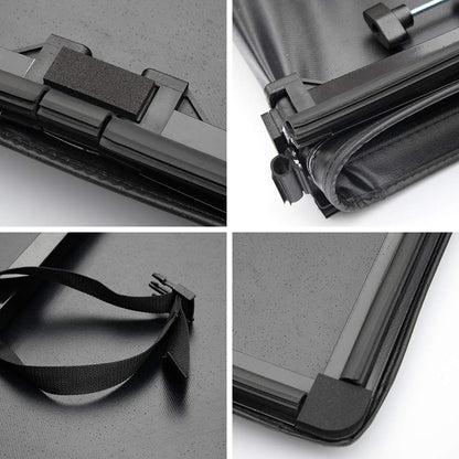 G-PLUS Lockable Tri-Fold 5ft 5'' Soft Truck Tonneau Bed Cover Compatible with Toyota Tacoma 2016-2021 Styleside Short Bed