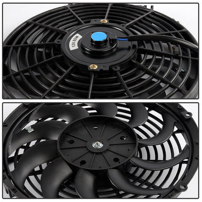 2 ROW 42MM Aluminum Radiator Compatible For HONDA CIVIC D15/16 EG/EK 92-00 + 12" Fan