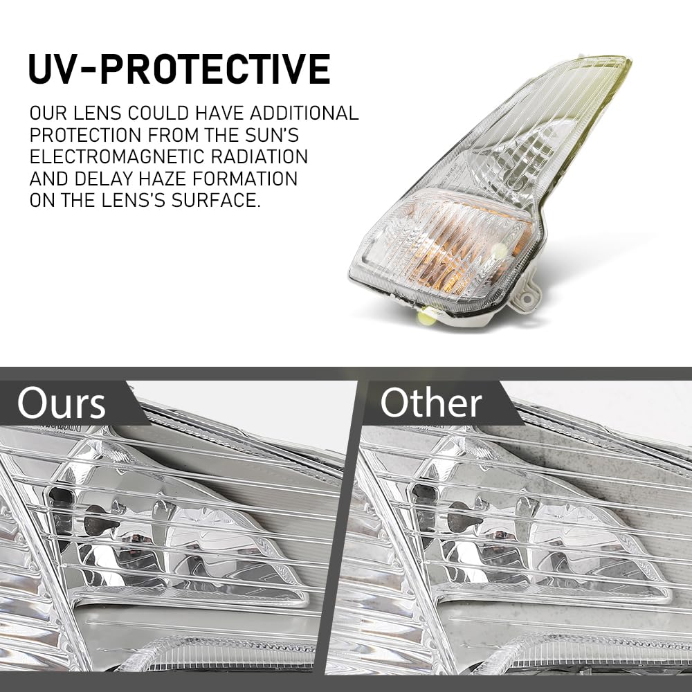 G-PLUS Front Right Fog Light Lamps Assembly, Compatible with Ford Ecosport 2018-2021, Passenger Side