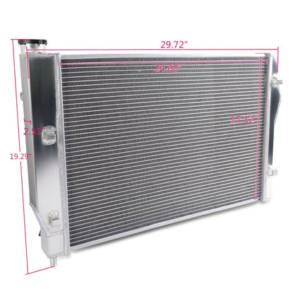 2 Row Aluminum Racing Radiator Stop Leak Compatible For Chevy Camaro/For Pontiac Firebird/For Trans Am 1998 1999
