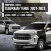 G-PLUS Front Left Side Fender Compatible with Chevy Suburban (submodel: Commercial, High Country, LS, LT, Premier, RST, Z71) 2021 2022 2023 2024 84384210, GM1240418 Black