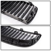 4PCS Set Front Bumper Kidney Sports Grille Hood Grills Replacement For BMW E90 E91 323i 328i 335i 330i 325i 3-Series Sedan Wagon 2005-2008 Gloss Black