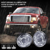 G-PLUS Front Bumper Fog Lights Lamp Compatible with Ford F150 2006-2010 / Compatible with Lincoln Mark LT Pickup Truck 2006-2008 w/Bulbs AL3Z15201A luces de neblina