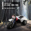 G-PLUS Front & Rear Liner Fender Complete Set Compatible with Honda ATC350X 1985-1986 White