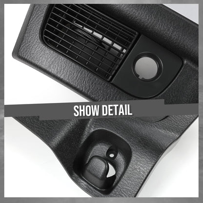 G-PLUS Center Dash Radio Bezel Trim Panel w/Storage Compatible with Dodge Ram 1500 2002-2005/ Fits Dodge Ram 2500 3500 2003-2005 Accessories Black Radio Frame