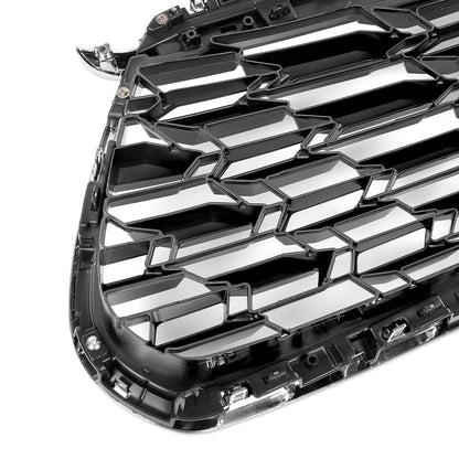 G-PLUS Front Bumper Upper Grille Chrome Trim Grill Compatible with Toyota Highlander 2020 2021 2022, Not fit XSE models 531010E370, TO1200456 Silver