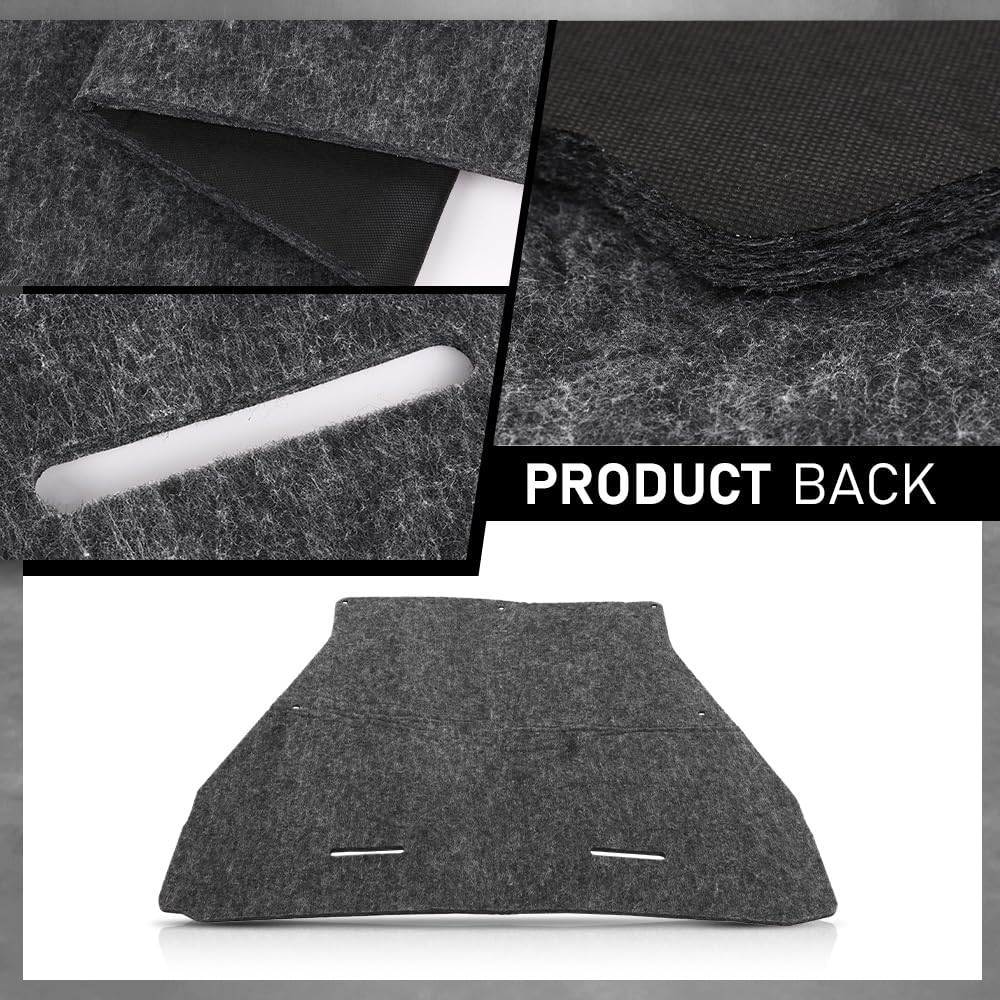 G-PLUS Hood Insulation Pad 1/2" With Clips Compatible with Ford Ranger 2006-2012