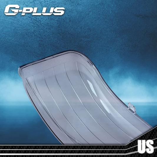 G-PLUS Front Headlight Lenses Cover Compatible with 1999-2002 Chevy Silverado 1500 2500 3500,Left & Right Side Replacement A Pair (Clear Lens)