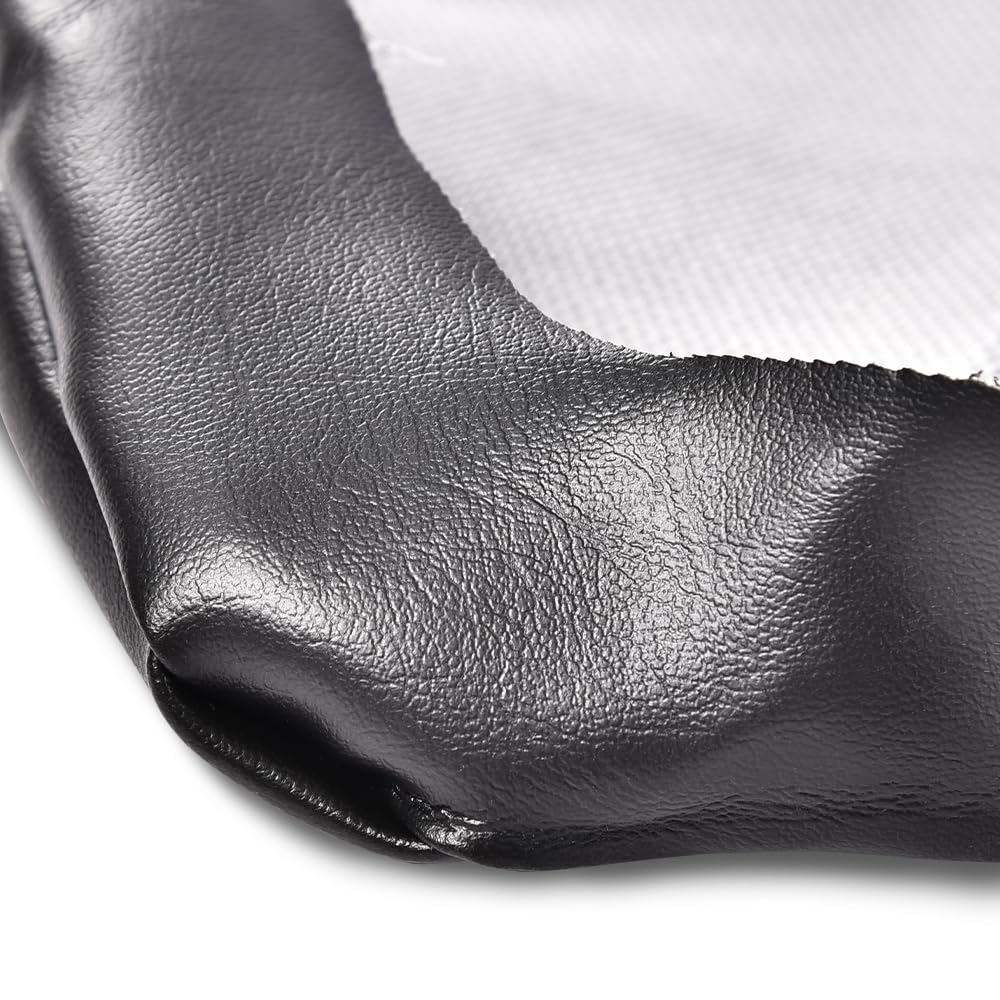G-PLUS Leather Seat Cover, Motorcycle Seatcover Seat Protector Replacement Fit 1987-2001 Yamaha Big Bear 350 Black