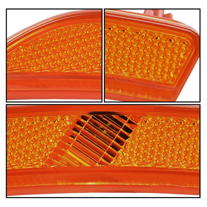 G-PLUS Side Marker Light Compatible with Chrysler 200 2015 2016 2017 68206450AA 68206449AA CH2551131 CH2550131 Front Left and Right Side Markers Corner Lamp Parking Light Cornerlight Amber