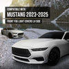 G-PLUS Fog Light Covers Front Driver Left Side Compatible with Ford Mustang 2023-2024 PR3Z17E811AA, FO1038237 Black