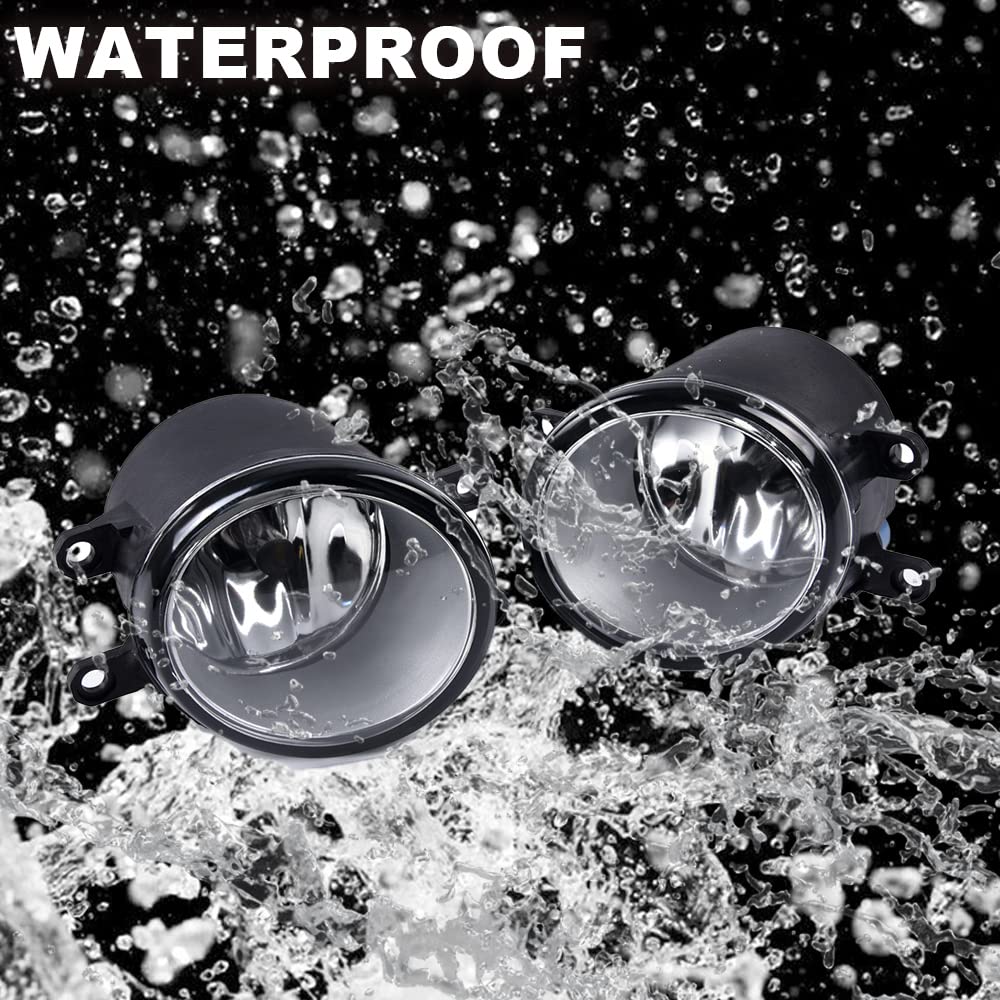 G-PLUS Bumper Fog Lights Assembly Compatible With 2012-2015 Toyota Tacoma Clear Driving Fog Lamps W/Switch Bulbs Kit