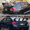G-PLUS Spoiler Wing Stabilizer Compatible with Subaru Impreza WRX STI 2002-2007 ABS Trunk Rear Spoiler Wing Stiffi Support Add On Black