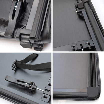 G-PLUS Soft Fold Four-FOLD Truck Bed Tonneau Cover 1999-2018 Compatible with Ford F250 F350 F450 Super Duty | Fits 6.8' 6.8ft Bed