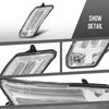 G-PLUS DRL Daytime Running Lights Pair LED Left & Right Compatible with Volvo XC60 2010-2013 31290873, 31290874 White