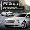 G-PLUS Fog Light Cover Bezel Trim Front Left Side Compatible with Cadillac XTS 2018-2019 Chrome Black