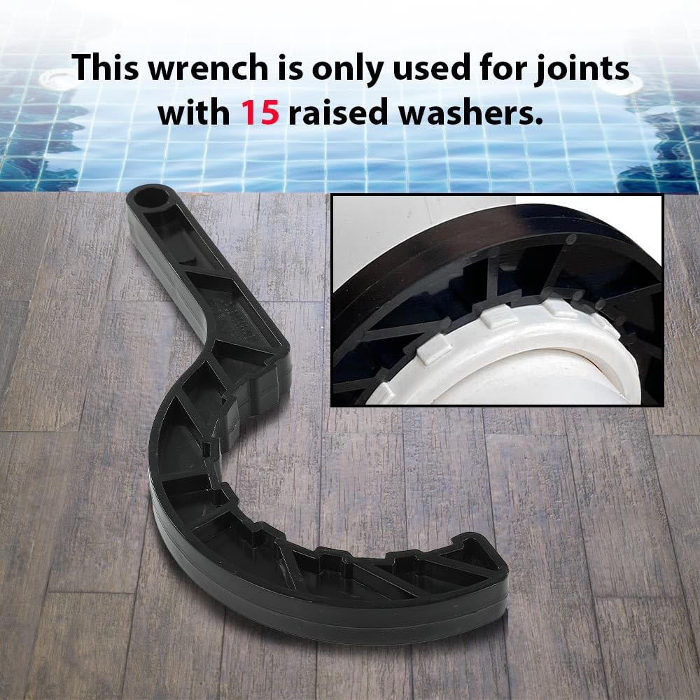 G-PLUS Pool Salt Cell Wrench Compatible with Hayward Turbo Cell/Fit for Hayward Glx-Cell 2″ Union 15 Pads Upgraded Plastic Wrench