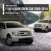 G-PLUS Outer Rocker Panels Compatible with 2009-2014 Ford F150 4 Door Crew Cab silvery