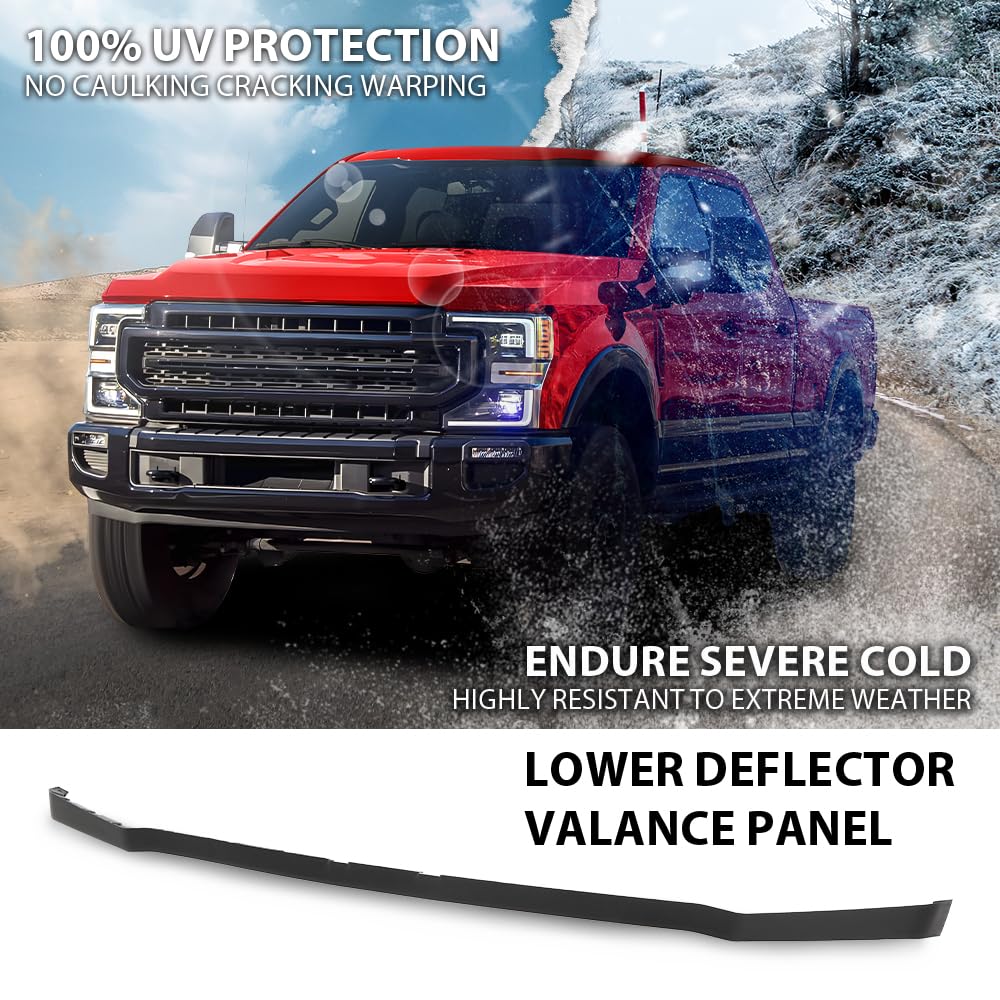 G-PLUS Front Bumper Lower Deflector Valance Panel Compatible with 2020-2022 Ford F250 F350 F450 F550 Super Duty (Tremor Package Only) LC3Z-17626-CA