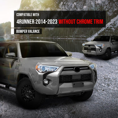 G-PLUS Front Lower Bumper Valance Compatible with Toyota 4Runner 2014-2023 without Chrome Trim 5212935030, TO1091100 Black