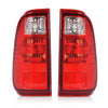 G-PLUS Rear Tail Light w/o Bulbs Compatible with Ford F250 F350 F450 F550 Super Duty 2008-2016 Tail Lamp Red Lens Left Driver & Right Passenger Luces Traseras Faros TraserosAssembly