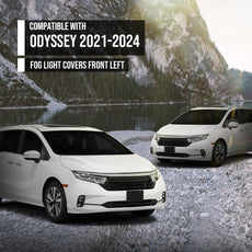 G-PLUS Fog Light Covers for Honda Odyssey 2021-2024 Left Black Front View