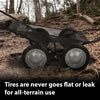 G-PLUS 500 Pounds Capacity Foldable Multi Use Deer Game Recovery Cart Utility Gear Dolly with 4 Oversized Wheels All Terrain Cart