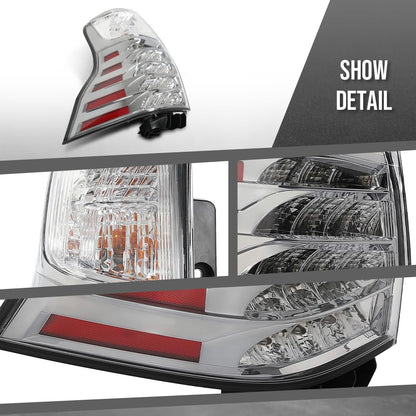 G-PLUS LED Rear Left Side Tail Light Assembly Rear Brake Lamp Taillight Compatible with LX GX460 2014-2023 8156160B11, LX2818116 Black