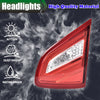 G-PLUS Inner Tail Light Compatible With 2016 2017 2018 Nissan Altima SR Model 4-Door Sedan Automotive Trunk Brake Rear Lid Inner Lamp Chrome Housing,Passenger Side (Right)