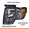 G-PLUS Tail Lights & Headlights Assembly Compatible with 2009-2014 Ford F150 Brake Tail Lamps & Headlamps