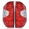 G-PLUS Tail Lights Compatible with Toyota Tundra Pickup Truck 2014 2015 2016 2017 2018 2019 2020 2021 Brake Lamps Left and Right Side Red Lens Chrome Housing 815500C100 Luces TraserasAssembly