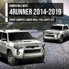 G-PLUS Front Bumper Lower Grill Fog Lights Set Compatible with Toyota 4Runner TRD / SR5 2014-2019 TO1039173, TO1036148 Black