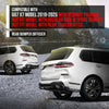 G-PLUS Rear Diffuser Compatible with BMW G07 X7 Model 2019-2025 with M Sport Package Not Fit Model with Regular Non-M Sport Bumper Rear Bumper Diffuser Kit Glossy Black