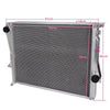 2 Row Core Aluminum Racing Cooling Radiator Replacement For BMW E36 Z3 M COUPE/ROADSTER 3.2L S54B32 L6 MT 1998-2002 1999 2001