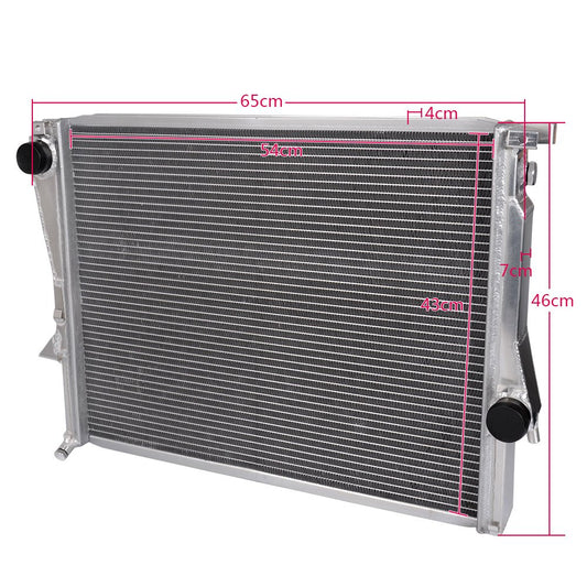 Aluminum Racing Radiator Replacement For BMW Z3 M COUPE/ROADSTER E36 3.2L L6 1998 1999 2000 2001 2002 +14" Radiator Cooling Fan