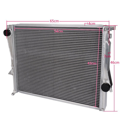 Aluminum Racing Radiator Replacement For BMW Z3 M COUPE/ROADSTER E36 3.2L L6 1998 1999 2000 2001 2002 +14" Radiator Cooling Fan