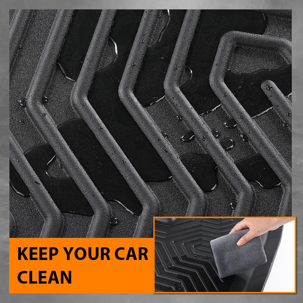 G-PLUS Floor Mats Fit Honda HR-V HRV 2016 2017 2018 2019 2020 2021 2022 Floor Liners,TPE All Weather Protection HRV Floor Cargo Liners Accessories 1st & 2nd Row alfombras para carro